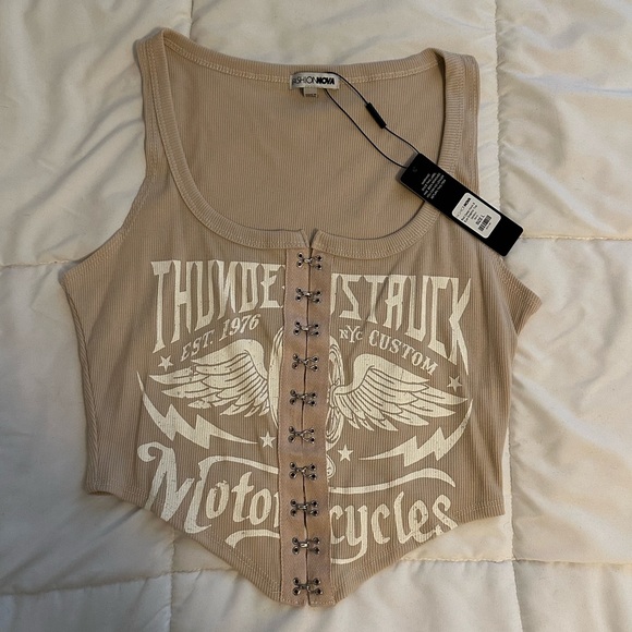 NWT Fashion Nova comfy corset tank - Picture 1 of 3